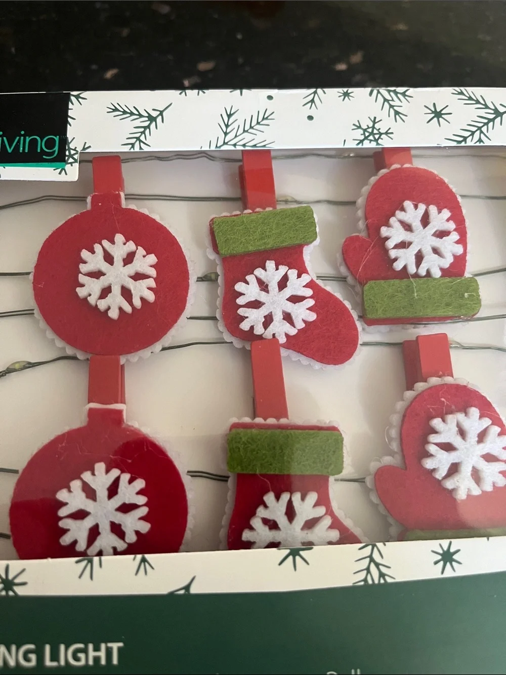 Smart Living Red and Green Holiday Icon String Lights